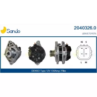 Alternateur SANDO 2040326.0