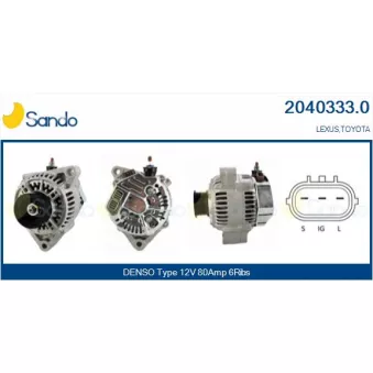 Alternateur SANDO 2040333.0