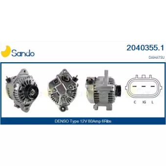 Alternateur SANDO 2040355.1