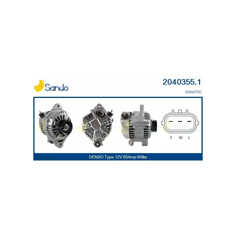 Alternateur SANDO 2040355.1