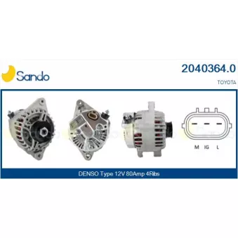Alternateur SANDO 2040364.0