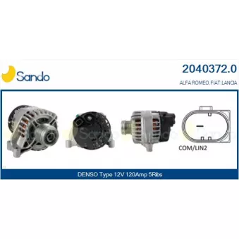 Alternateur SANDO 2040372.0