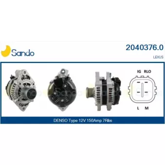 Alternateur SANDO 2040376.0