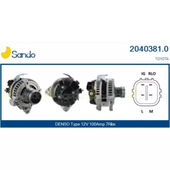 Alternateur SANDO 2040381.0