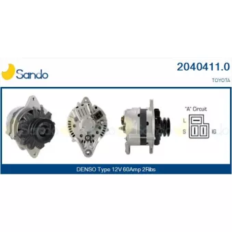 Alternateur SANDO 2040411.0