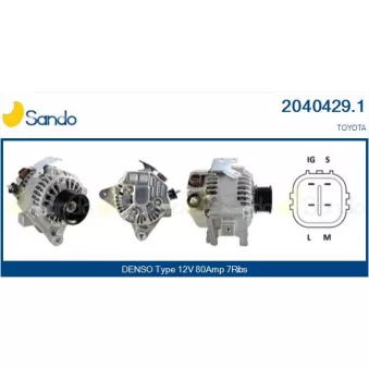 Alternateur SANDO 2040429.1