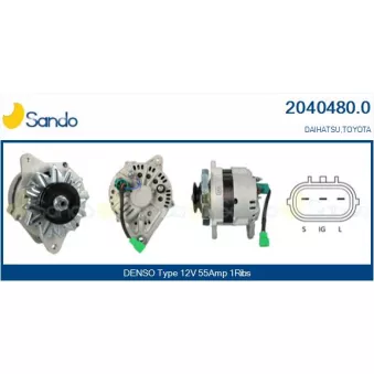 Alternateur SANDO 2040480.0