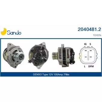 Alternateur SANDO 2040481.2