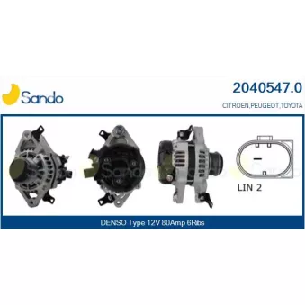 Alternateur SANDO 2040547.0