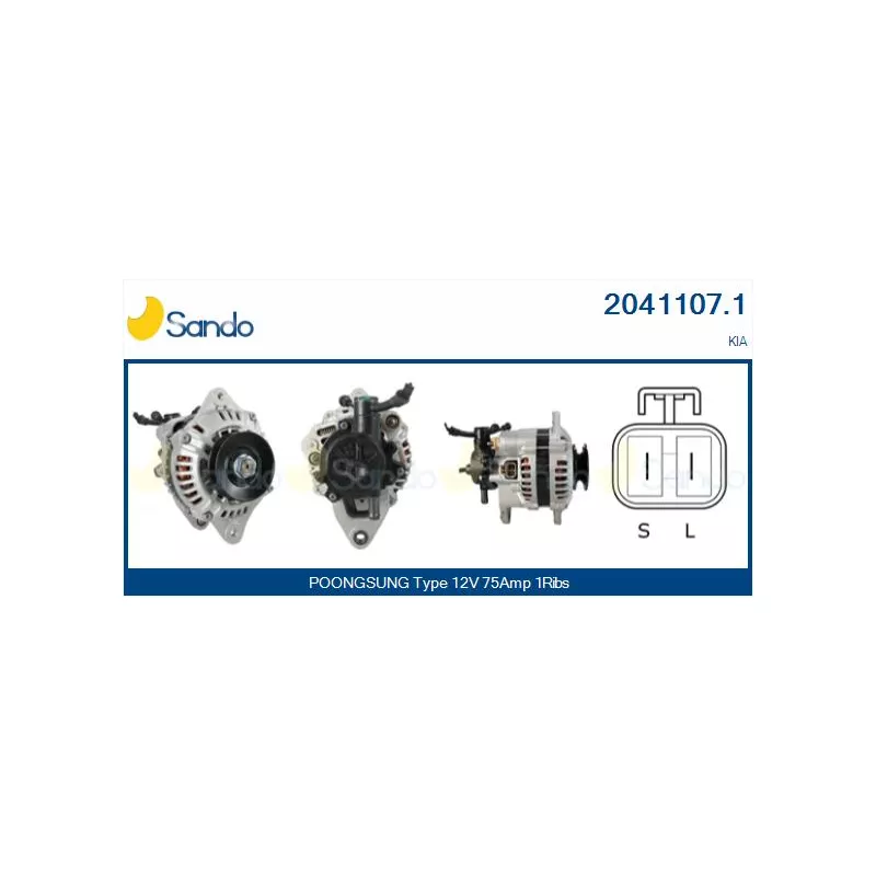 Alternateur SANDO 2041107.1