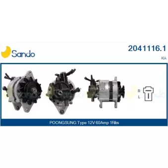 Alternateur SANDO 2041116.1