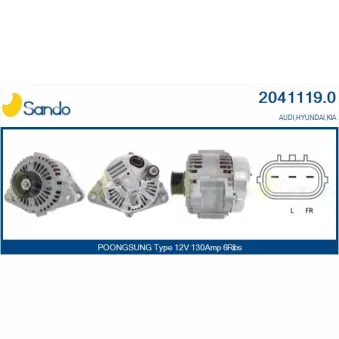 Alternateur SANDO 2041119.0