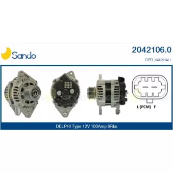 Alternateur SANDO 2042106.0