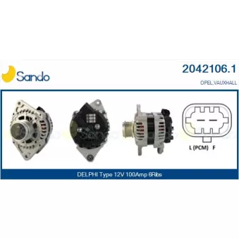 Alternateur SANDO 2042106.1