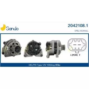 Alternateur SANDO 2042108.1