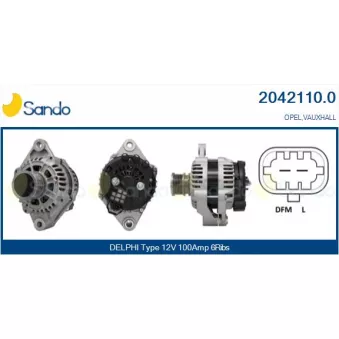 Alternateur SANDO 2042110.0