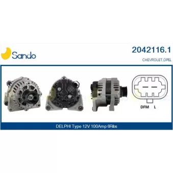 Alternateur SANDO 2042116.1