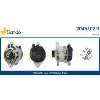 Alternateur SANDO 2045102.0