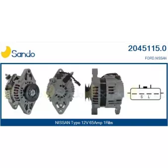 Alternateur SANDO 2045115.0