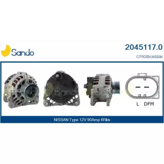 Alternateur SANDO 2045117.0