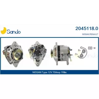 Alternateur SANDO 2045118.0