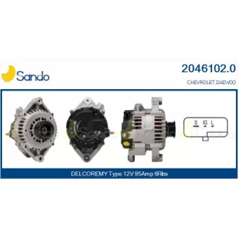 Alternateur SANDO 2046102.0
