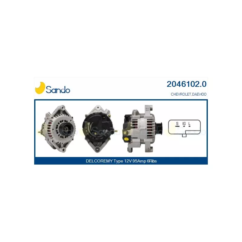 Alternateur SANDO 2046102.0