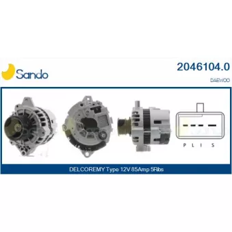 Alternateur SANDO 2046104.0