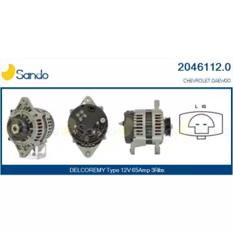 Alternateur SANDO 2046112.0