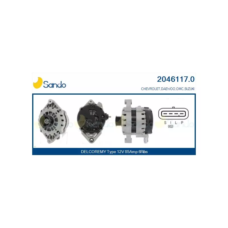 Alternateur SANDO 2046117.0