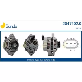 Alternateur SANDO 2047102.0