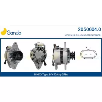 Alternateur SANDO 2050604.0