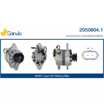 Alternateur SANDO 2050604.1