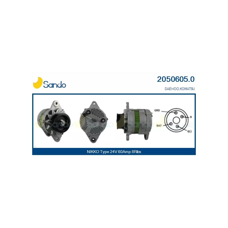 Alternateur SANDO 2050605.0