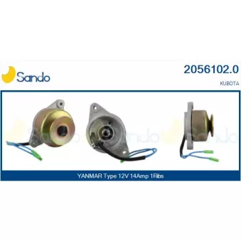 Alternateur SANDO 2056102.0