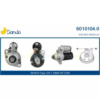 Démarreur SANDO 6010104.0