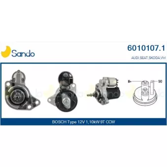 Démarreur SANDO 6010107.1