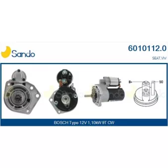 Démarreur SANDO 6010112.0