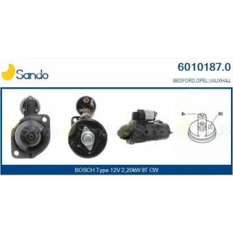 Démarreur SANDO 6010187.0