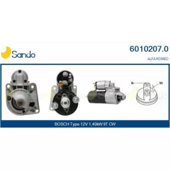 Démarreur SANDO 6010207.0