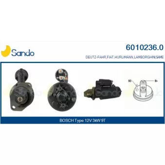 Démarreur SANDO 6010236.0