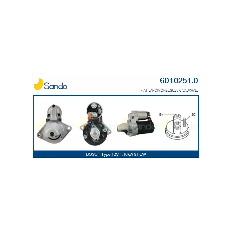 Démarreur SANDO 6010251.0