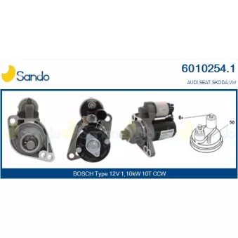 Démarreur SANDO 6010254.1