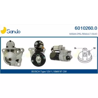 Démarreur SANDO 6010260.0