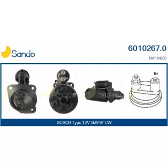 Démarreur SANDO 6010267.0