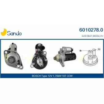 Démarreur SANDO 6010278.0