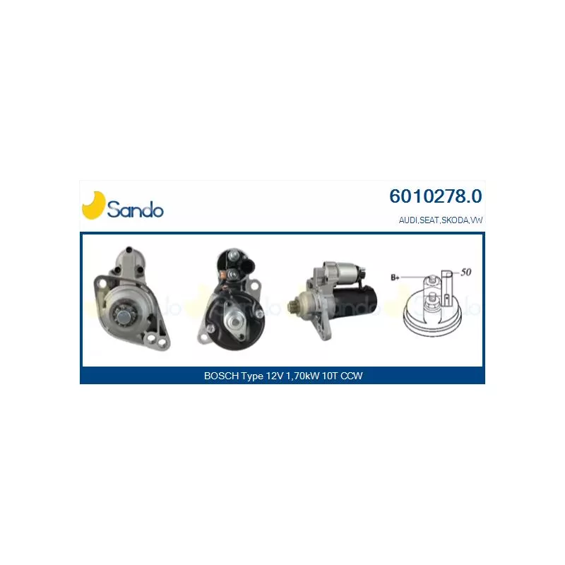 Démarreur SANDO 6010278.0