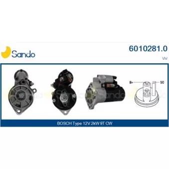 Démarreur SANDO 6010281.0