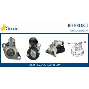 Démarreur SANDO 6010318.1