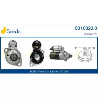 Démarreur SANDO 6010320.0